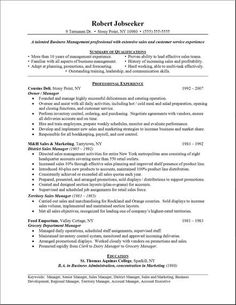 District sales manager resume objective