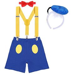 Adjustable Y Braces//Suspender IWEMEK Newborn Infants Baby Boys Toddlers Kids 1st 2nd Birthday Cake Smash Photo Props 3PCS Outfits Shorts Bow Tie