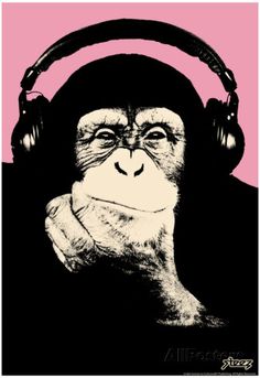 Monkey Swimming New Exclusive Collectible Signed Print