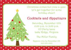 holiday dinner invitation template