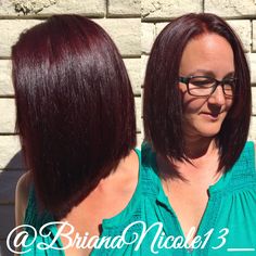 Nutrisse Ultra Color Bl 26 Reflective Auburn Black Hair Haircolor Long Bob Cherry E Color