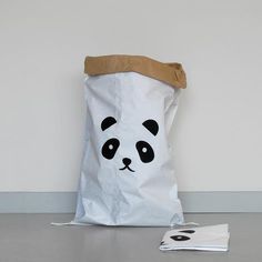 55/ x 22/ x 80/ cm Noir//Blanc Papier TELLKIDDO Sac de Rangement Sleeping Bear