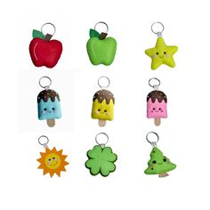 christmas ornaments Felt Keychain by Latin Handmade handmade keychain Little Star Keychain