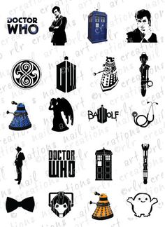 20 Nail Decals Emoji Emoticons Most Por Water Slide 20 Nail Decals Dr Who Ortment Designs Water Slide