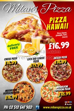 pizza flyer a4 by star graphic design on creativemarket poster