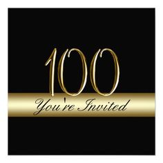 100th birthday party elegant photo invitations 100th birthday
