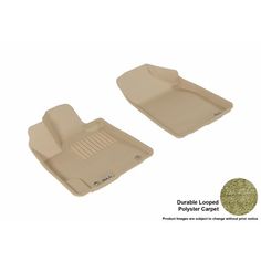 26 Best Toyota Highlander Accessories And Hacks Images Maxpider 2008 2017 Toyota Highlander Hybrid Front Row All Weather Floor Liners In Tan Carpet Beige
