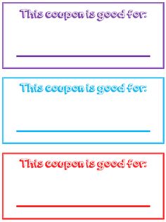 blank kid coupon template chore list ideas printables coupon coupon template for kids