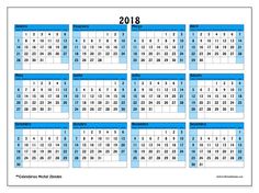 free printable 2018 yearly calendar