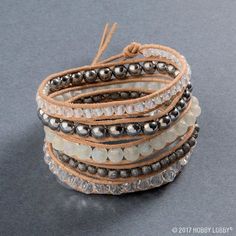 681 Best Diy Jewelry Bags Accessories Images On Pinterest In 2018 Looking For Jewelry Making Projects Visit Hobby Lobby Leather Beaded Wrap Bracelet Project Details