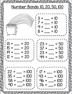 explain 20 numbers Bonds Number a Explain 10 to with 20 to 100 math Rainbow explain 20 numbers Bonds Number a Explain 10 to with 20 to 100 math Rainbow