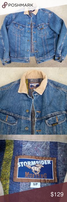 80s Wrangler Western Jacket Denim Corduroy Caller Button Rancher Workwear Faded Cowboy Vintage Worn Size Small XS