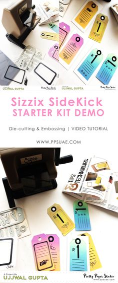 Sizzix Die Cutter EMBOSSED SQUARE PLAQUE Thinlits fits Big Shot Cuttlebug