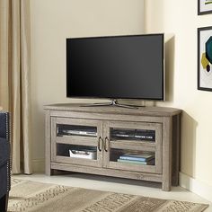 Shop for White 46-inch Corner TV Stand with Bookcases. Get free ... Shop for White 46-inch Corner TV Stand with Bookcases. Get free ...