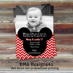mickey mouse birthday invite