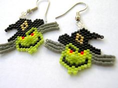 spooky house earrings halloween earrings brick stitch spooky house earrings halloween earrings brick stitch