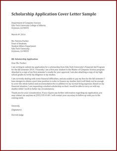scholarship application letter applying for education scholarships cover letter for yelp