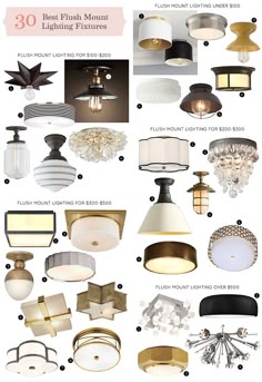 Favorite Light Fixtures For Fixer Upper Style Home Decor The 30 Best Flush Mount Lighting Fixtures