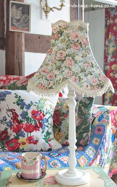Vintage Home Shop - Pretty 1940s Cottage Garden Floral Curtain: www ... Vintage Home Shop - Pretty 1940s Cottage Garden Floral Curtain: www ...