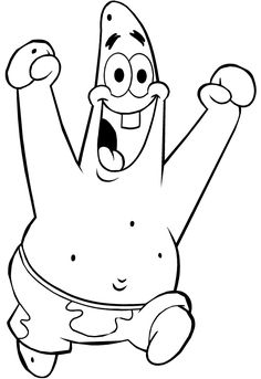 how to draw patrick star spongebob party pinterest drawings patrick coloring