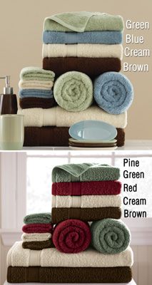 Solid Color Bath Towel Set Every Only 19 99 Each Blue Solid Color Bath Towel Set Every Only 19 99 Each Blue Brown Cream Green Pine And Red Great For A Wedding S Calgon