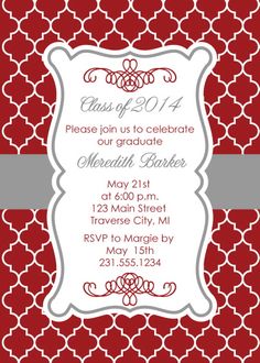 97 best graduation invitations images on pinterest graduation