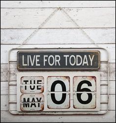 Boho Loves The Wedding Of My Dreams Weddings Online Extra Large Vintage Style Metal Live For Today Wall Hanging Calendar Rustic Perpetual