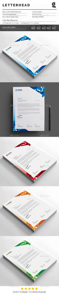 Colourful Business Letterhead 2 Letterhead template, Stationery - free business letterhead templates download Colourful Business Letterhead 2 Letterhead template, Stationery - free business letterhead templates download