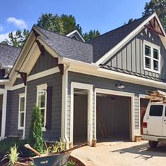Cedar Soffit Brackets with Gable Shaker Siding | Craftsman Exterior ... Cedar Soffit Brackets with Gable Shaker Siding | Craftsman Exterior ...