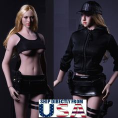 1//6 women black arm sleeves stocking For phicen kumik 12/" figure clothes ❶USA❶