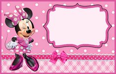minnie mouse birthday invitations templates