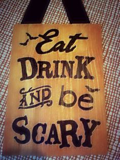 image result for halloween pallet signs