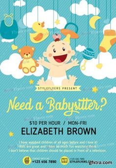 make a babysitting flyer online free