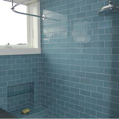 Blue Glass Shower Tile ocean glass subway tile | blue glass tile, tile showers and ocean Blue Glass Shower Tile ocean glass subway tile | blue glass tile, tile showers and ocean
