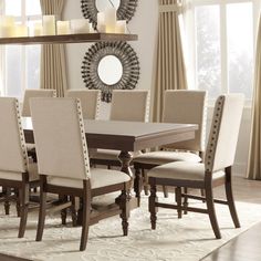 168 Best Formal Dining Images On Pinterest Chairs Tribecca Home Flatiron Nailhead Upholstered Dining Chairs Set Of 2