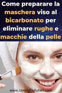 Come preparare la maschera viso al bicarbonato per eliminare rughe e macchie della pelle #benessere #bellezza #alimentazione #nutrizionista #dieta #healthyfood Fitness, Botox, Anti Aging Creme, Beleza, Dieta, Cure, Wrinkles, Medica, Eliminate Wrinkles