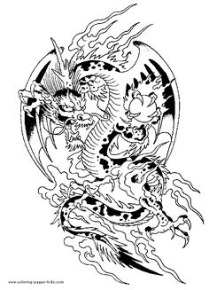 Dragon Coloring Page 10 For Kids And Adults From Peoples Pages Fantasy