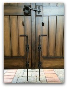 54 Best Fences And Gates Images On Pinterest Gate Latch Windows Coastal Bronze Cane Bolt Latches The Double Gates Into Courtyard Pavers This Is A