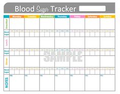 blood sugar tracker printable for health medical fitness blood blood sugar tracker log