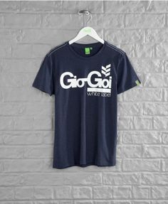 Mens Gio Goi Tape T Shirt Crew Neck Short Sleeve New