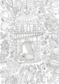Creative Haven Whimsical Gardens Coloring Book COLORING PAGE 4 Welcome To Dover Publications