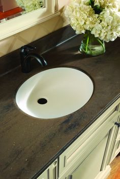 41 Best Bathroom Images On Pinterest Bath Room And Khaki Coda Solid Surface Vanity Top With Denova Vitreous China Undermount Oval Sink Ogee Edge