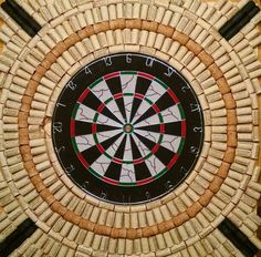 Wine Cork Dartboard Backer Room Décor Salvaged Diy Wine Cork Dart Board Surround