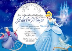 the 55 best cinderella invitations images on pinterest cinderella