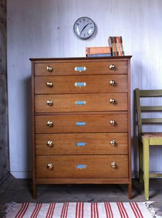 Vintage 1950 S Tall Boy Chest Of Drawers 1940 Utility Furniture Vintage Mid Century Haberdashery Or Collector S Style Tallboy Chest Of Drawers