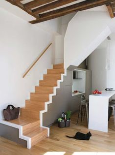 Kitchen Cabinets Under Stairs shelves under sloped ceiling | home: modern kitchens | moderne Kitchen Cabinets Under Stairs shelves under sloped ceiling | home: modern kitchens | moderne
