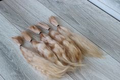 Mohair Doll Hair color White sand 8-11/" in 0.35 oz locks angora DIY baby reborn