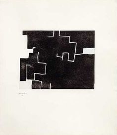 EDUARDO CHILLIDA 74 x 50 cm Museo de arte abstracto español de Cuenca