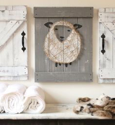Sheep Nursery Decor 3 Pc Set Lamb Art Rustic Sheep Nursery Decor Lamb Art Rustic By Elevenowlsstudio