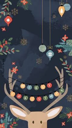 Reindeer Christmas phone wallpaper background phone android apple ornament Halloween, Christmas Background, Christmas Wallpaper Backgrounds, Christmas Phone Wallpaper Backgrounds, Merry Christmas Wallpaper